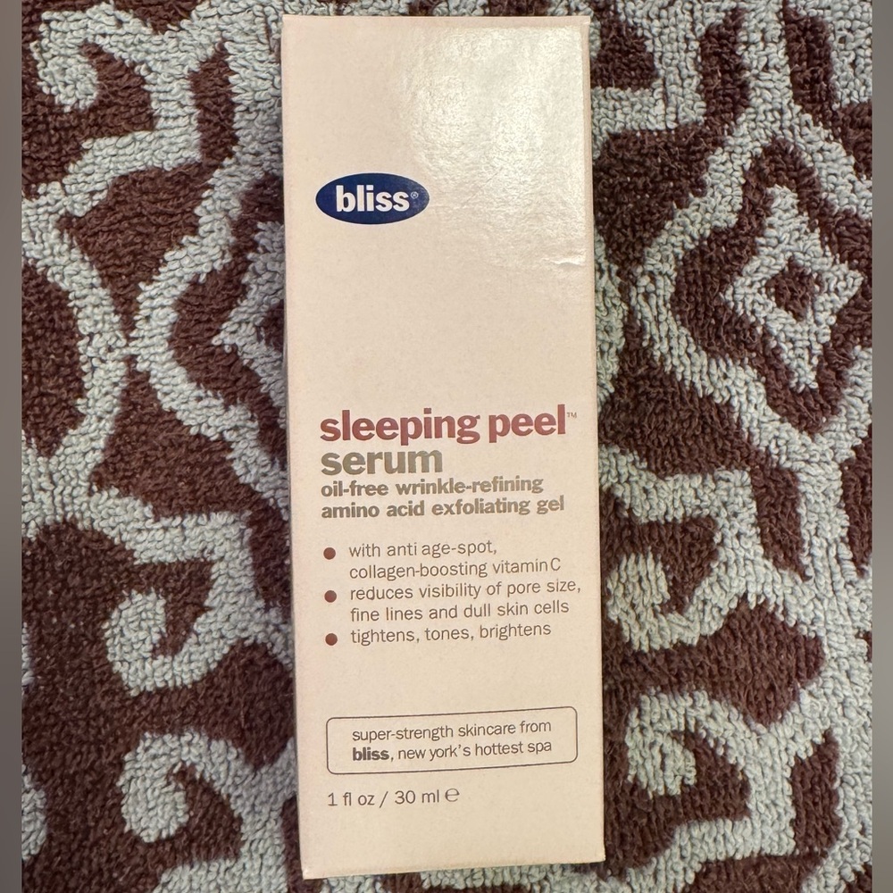 Bliss Sleeping Peel Serum 1 oz Discontinued Original Formula New Sealed